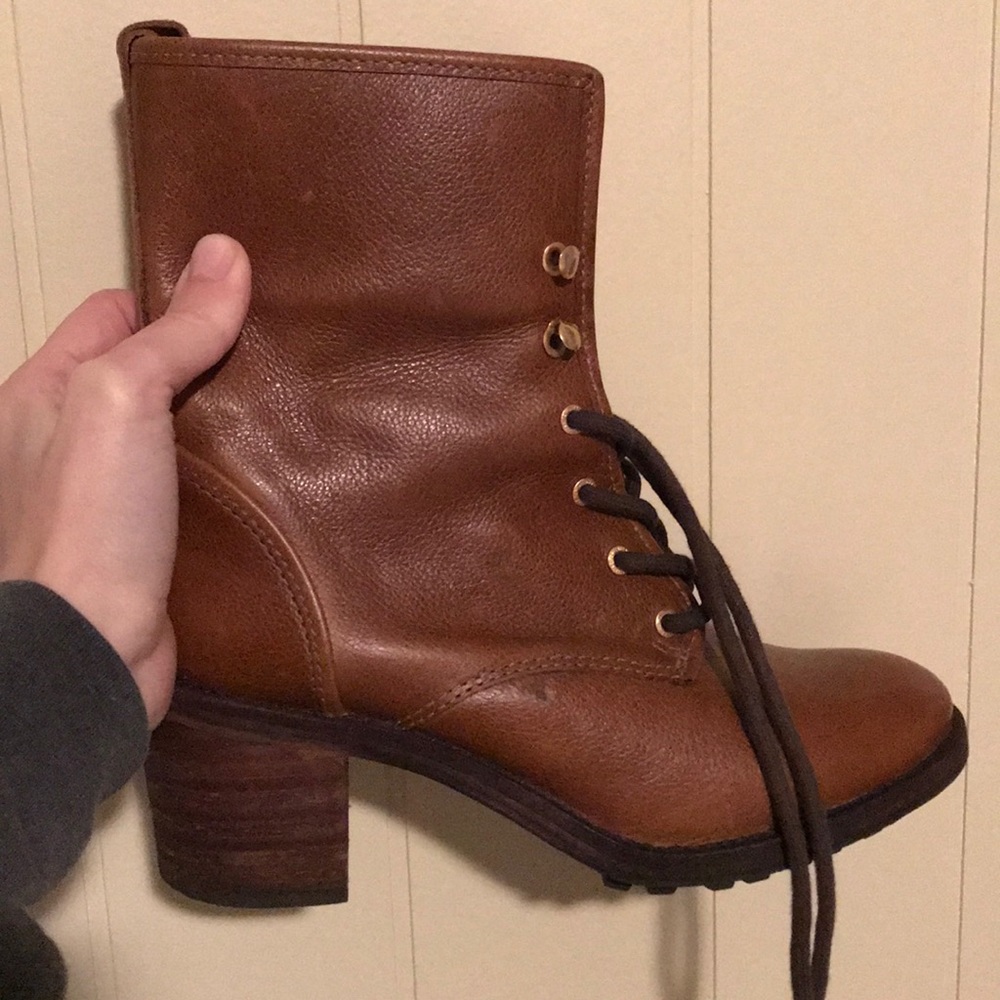 Hunter leather boot, lined
